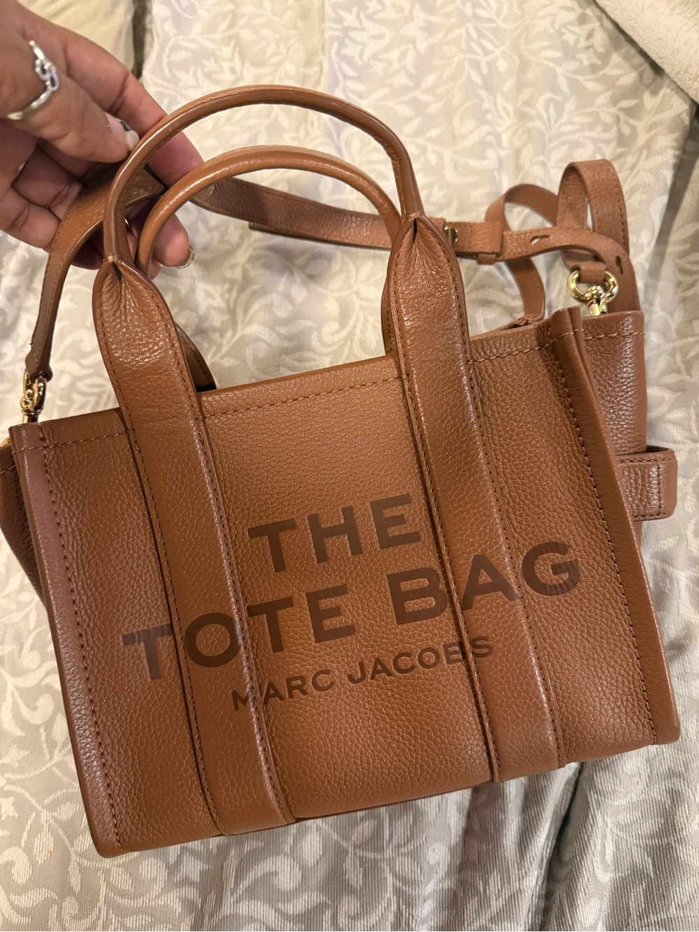 Marc Jacobs Tan Pebbled Leather Small Tote - Picture 4 of 8